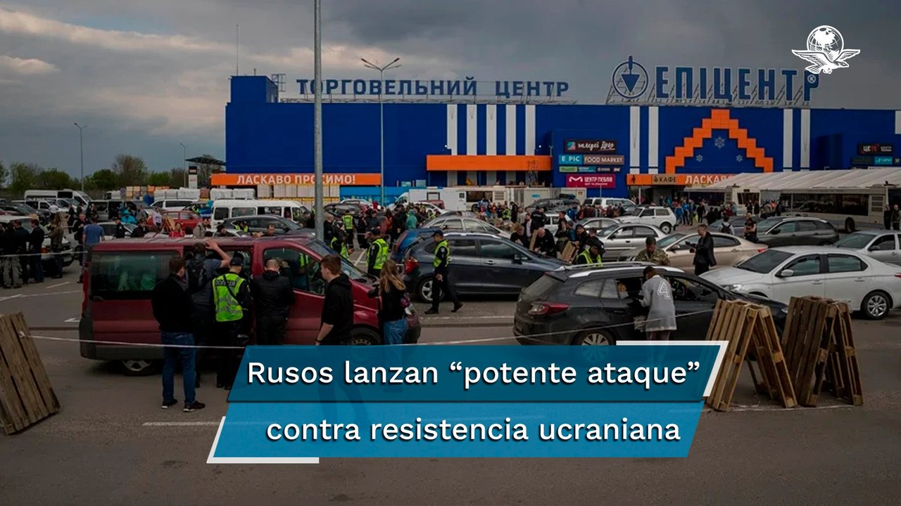 Ucrania registra "potente ataque" ruso contra último reducto de resistencia en Mariúpol