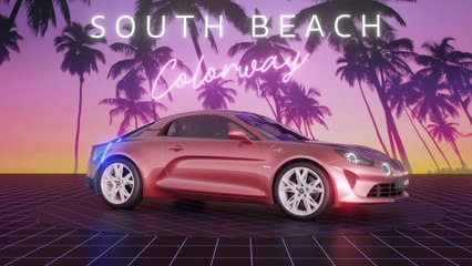 Alpine unveils its A110 in Miami colours