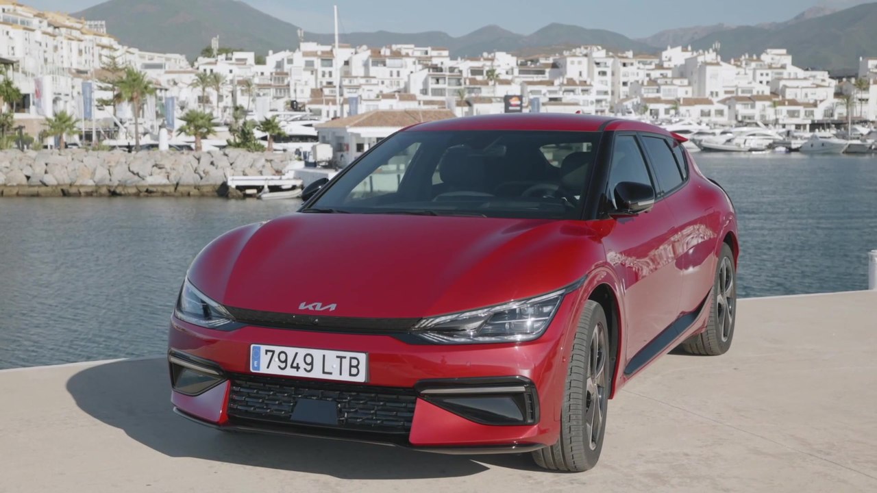 Kia EV6 Exterior Design in Runway Red