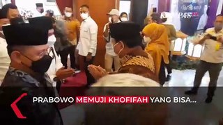 Prabowo Subianto Beri Pujian ke Khofifah: Dari Dulu Saya Perhatikan Jejak Beliau