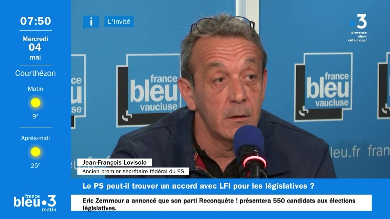 Quel avenir pour le Parti socialiste ? Jean-François Lovisolo est l'invité de France Bleu Vaucluse
