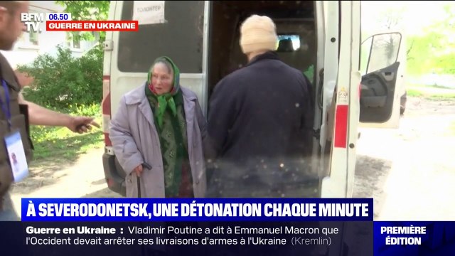 Ukraine: exposés aux bombardements incessants, des habitants de Severodonetsk se résignent à quitter leur vie