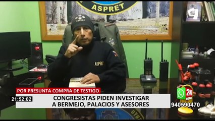 Congreso: piden investigar a miembros de Perú Libre acusados de pagar a testigo que acusa a Cerrón