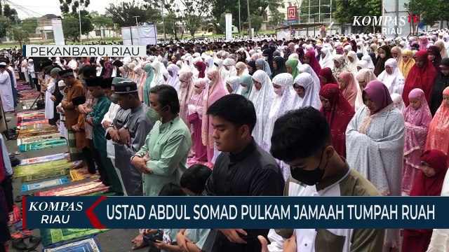 Ustad Abdul Somad Pulkam Jamaah Tumpah Ruah