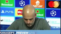 Pep Guardiola, sorprendido en rueda de prensa por la pregunta del pasillo / Twitter