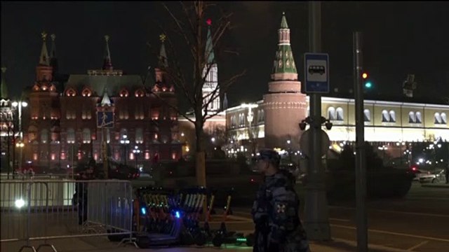 Russian military rehearses 9 May Victory Day Parade in Moscow city centre