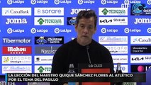 La lección del maestro Quique Sánchez Flores al Atlético por el tema del pasillo