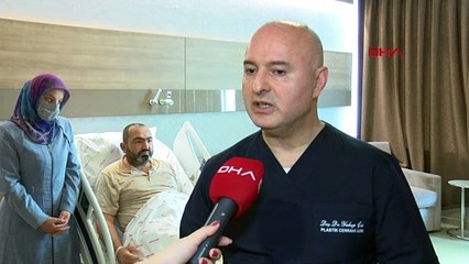 Başına halat zincir çarpan işçi hayata tutundu