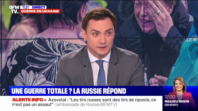 Ukraine: le porte-parole de l'ambassade de Russie affirme sur BFMTV que l'objectif est de libérer la région du Donbass