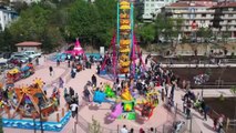 Ramazan Bayramı'nda 'Lunapark Çocukların Dünyası'na yoğun ilgi