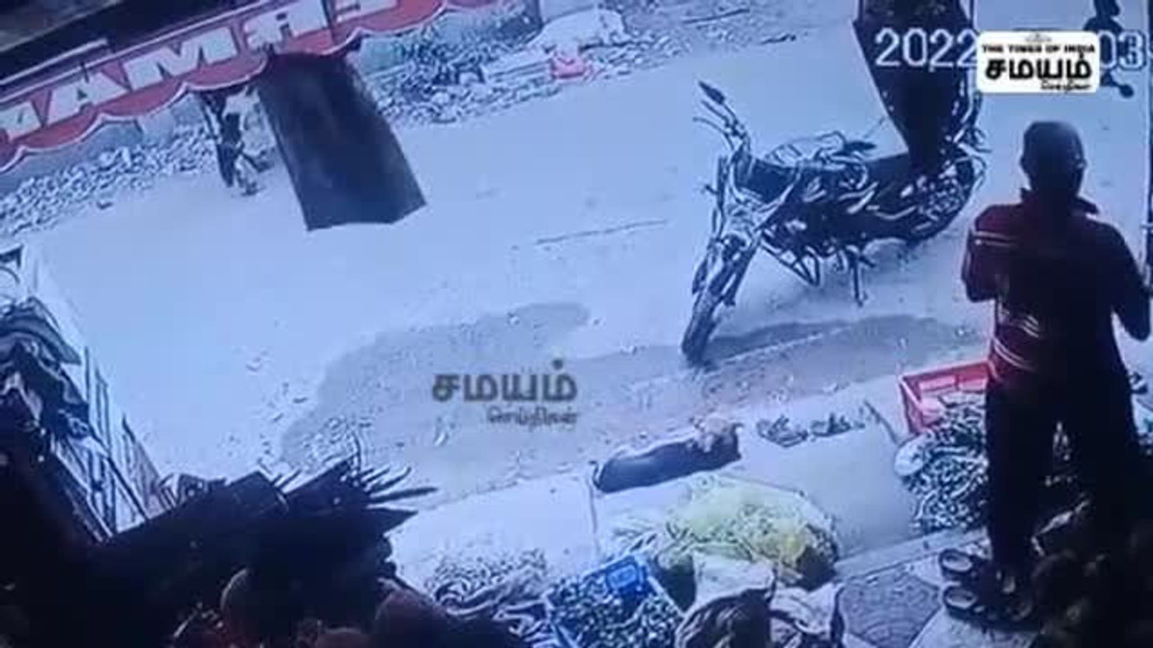 சென்னையில் மூதாட்டியை தள்ளிவிட்டு செயின் பறிப்பு; பதற வைக்கும் சிசிடிவி காட்சிகள்..!