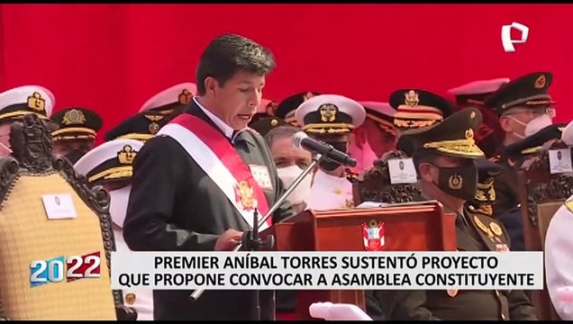 Aníbal Torres: Castillo ni ministros participarán en la redacción de la nueva Constitución