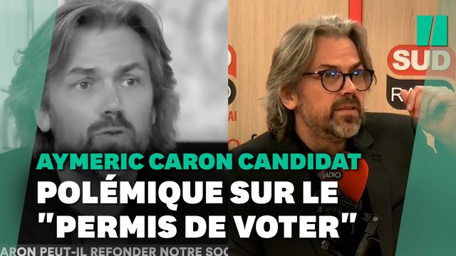 Rattrapé par une vidéo de 2017, Aymeric Caron dément défendre un permis de voter