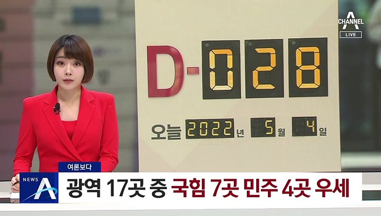 [여론보다]광역 17곳 중 국힘 7곳 민주 4곳 우세