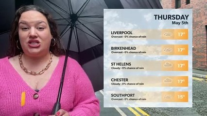 Merseyside weather: Cloudy and rainy days before sunshine returns