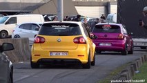 Modified Cars leaving a Carshow GR8-ICS 2022