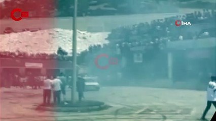 Drift festivalini izleyenlerin bulunduğu balkon çöktü, faciadan dönüldü