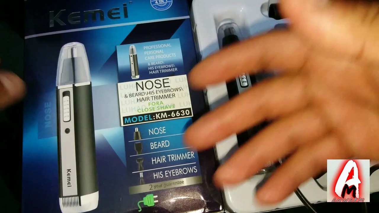 Kemei KM6630 4in1 Nose Beard Sideburns and Eyebrows Trimmer Shaver (Review)