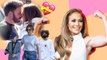 JLo seems to be very happy with her busy schedule around kids and working with Ben Affleck