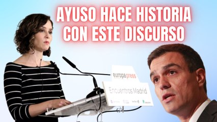 Ayuso pronuncia un histórico discurso en el aniversario de su triunfo y retrata al Gobierno Sánchez
