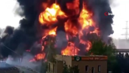 Ukrayna ordusu, Donetsk'teki petrol deposunu vurdu