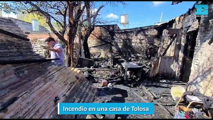 Incendio en una casa de Tolosa