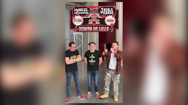 Marcel et son Orchestre et Les Fatals Picards en répétition au Grand Sud à Lille pour leur concert du Zénith le 7/05/22