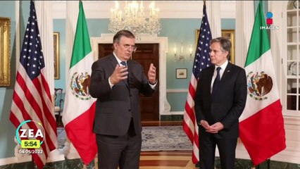 Marcelo Ebrard se reúne con Alejandro Mayorkas y Antony Blinken