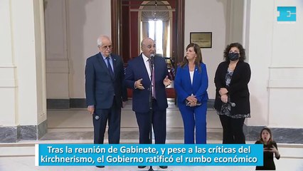 Tras la reunión de Gabinete: "Los funcionarios los define el presidente de la Nación"