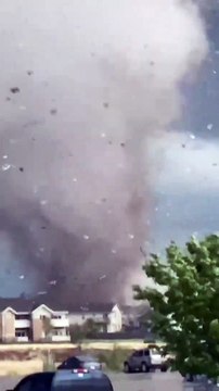 Andover, KS #tornado extreme close range from Dominator Drone