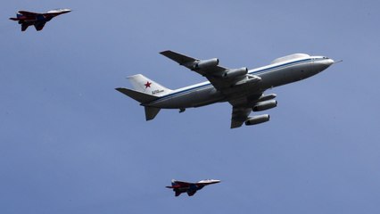 Russie : l'Iliouchine II-80, l'avion utilisé en cas de guerre nucléaire, a volé au-dessus de Moscou