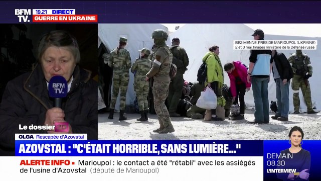 Une rescapée d'Azovstal raconte être passée par un camp de filtration russe