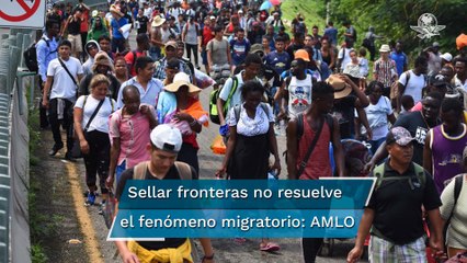 AMLO anuncia “más protección” en la frontera sur para proteger a migrantes