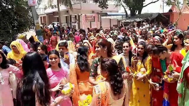 मंदिर प्राण प्रतिष्ठा व कलश यात्रा में उत्साह अपार