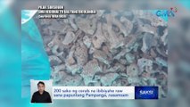200 sako ng corals na ibibiyahe raw sana papuntang Pampanga, nasamsam | Saksi