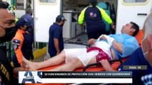 10 funcionarios de Protección Civil Zulia heridos con quemaduras - 04May - Ahora