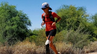 Woman Runs 104 Marathons In 104 Days With Prosthetic Leg