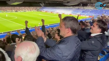 Así celebró la grada el gol de Benzema