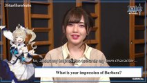 鬼頭明里 / Akari Kitou - Genshin Impact Interview with the voice of Barbara (ENG SUB)