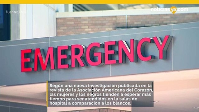 Las mujeres y las personas de color menores de 55 años tenían tiempos de espera más largos en el departamento de emergencias por dolor en el pecho, según un estudio.