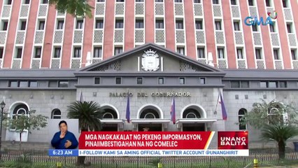 Mga nagkakalat ng pekeng impormasyon, pinaiimbestigahan na ng Comelec | UB