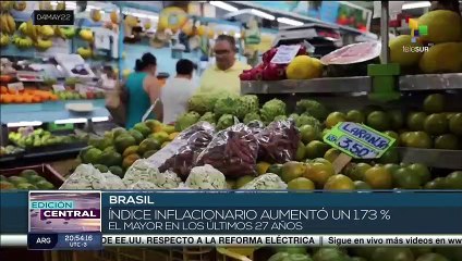 Brasil enfrenta proceso inflacionario con una economía dolarizada