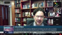 Senador colombiano Iván Cepeda presentó evidencias contra fuerzas armadas