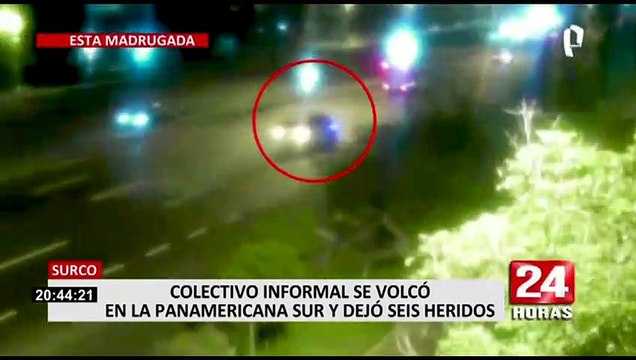 Volcadura de miniván deja seis heridos en Surco: conductor tenía más de 39 multas de tránsito
