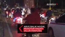 Arus Balik Mudik, Pemotor Mulai Padati Jalur Pantura Kabupaten Bekasi