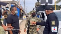 Policías comunitarios agreden con palos a policías municipales de Marquelia, Guerrero