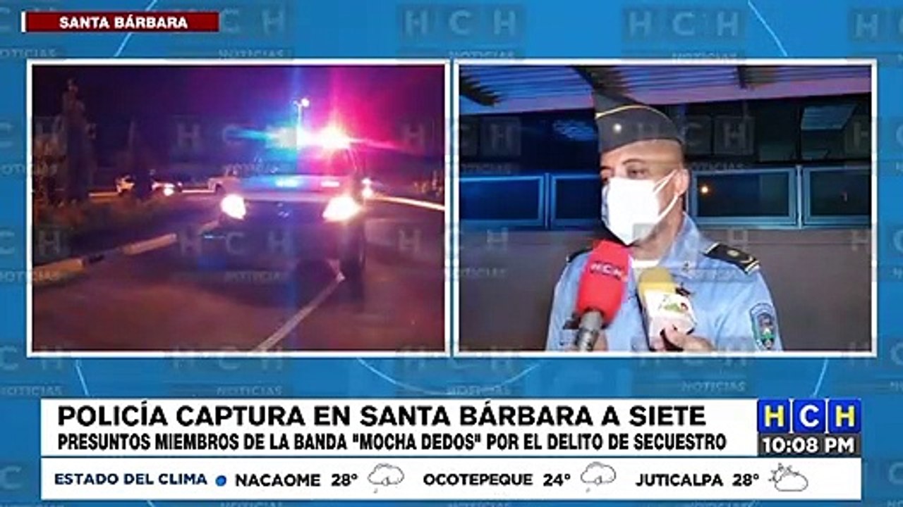 Capturan a siete presuntos miembros de la banda "LOS MOCHA DEDOS" en Santa Bárbara