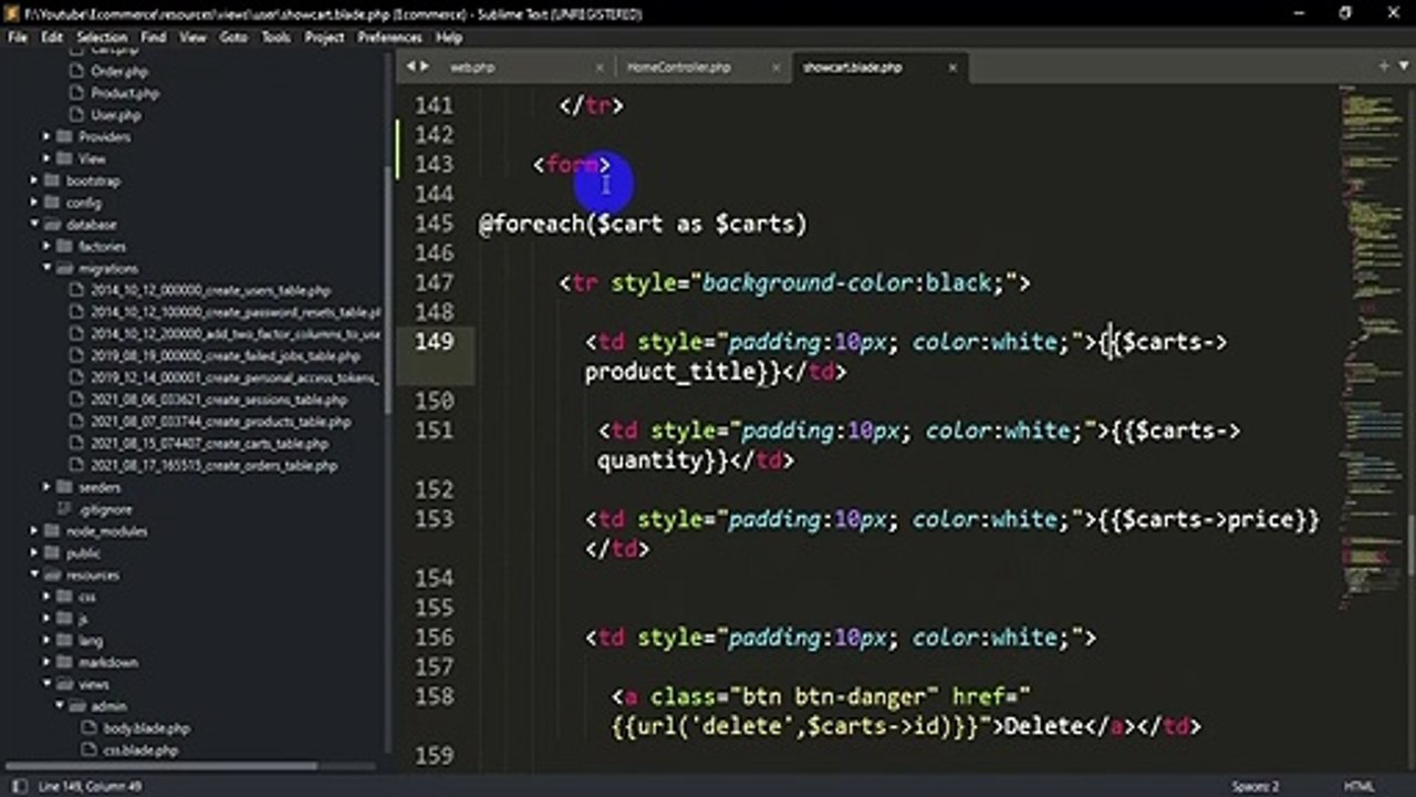 #12 Upload Foreach Loop Data In Laravel _  Laravel E-commerce Project Tutorial For Beginners