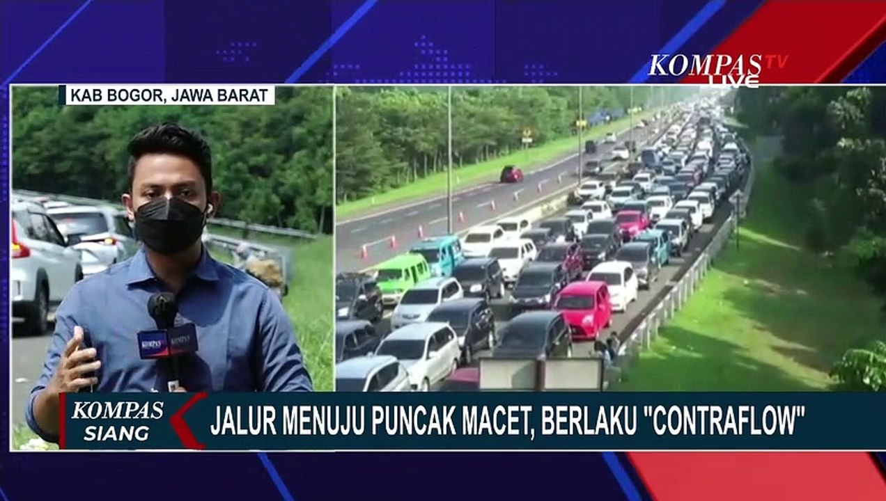Contraflow Dimulai, Simpang Gadog Mulai Terjadi Kepadatan