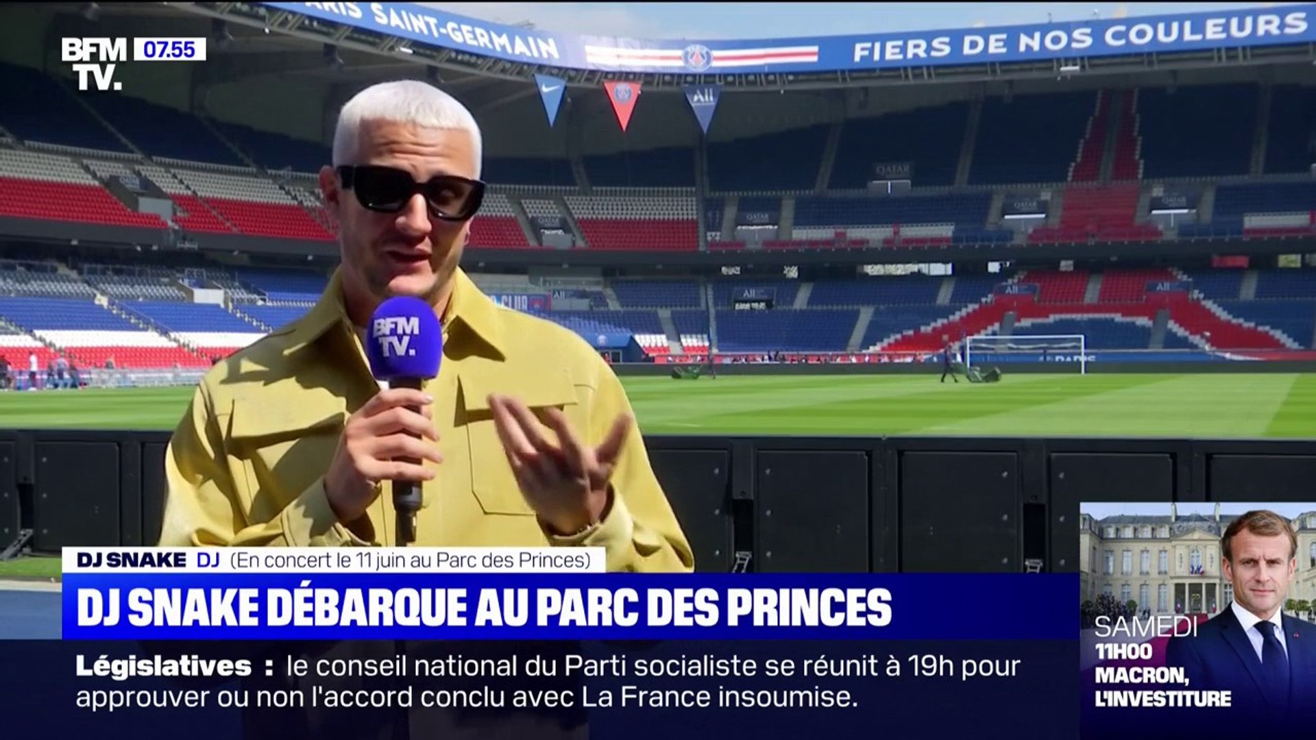 Place Dj Snake Parc Des Princes DJ Snake débarque le 11 juin au Parc des Princes, comme "un pincement au  cœur" - Vidéo Dailymotion